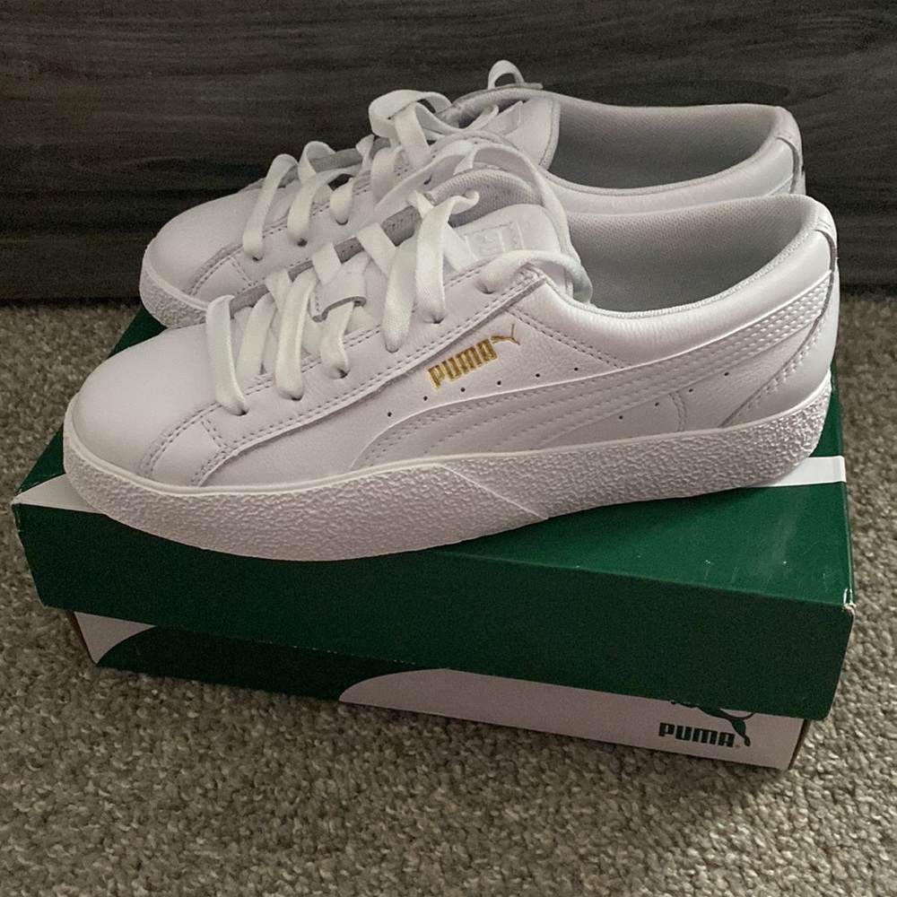 Puma love tumble leather sneaker